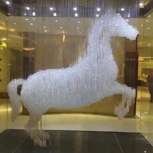 Custom Your Brand Creative Modern Horse Shape Chandelier