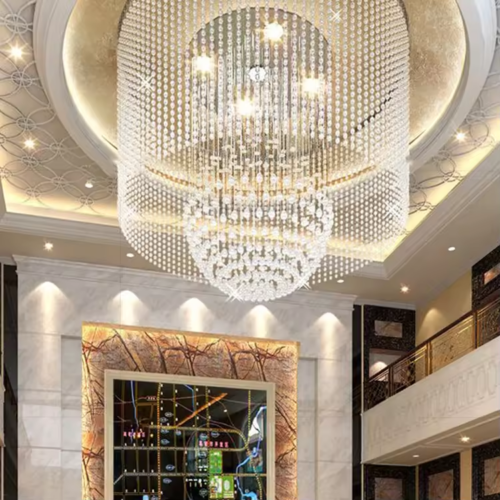 Engineering Customized Crystal Glass Luxury Led Chandelier