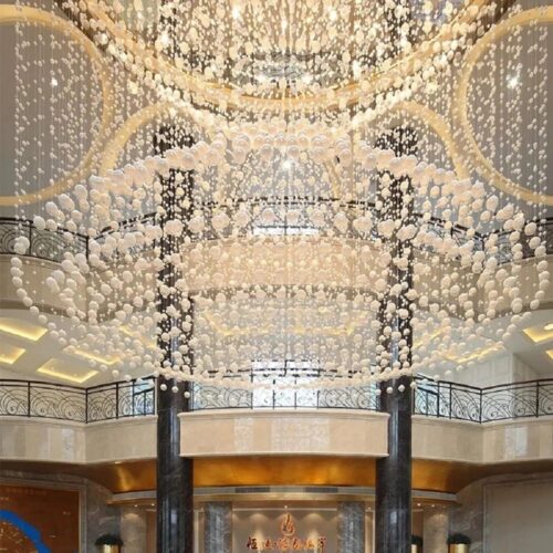 Engineering Customized Crystal Glass Luxury Led Chandelier