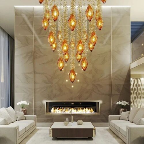 Decorated Glass Meeting Room Chandeliers & Pendant Light