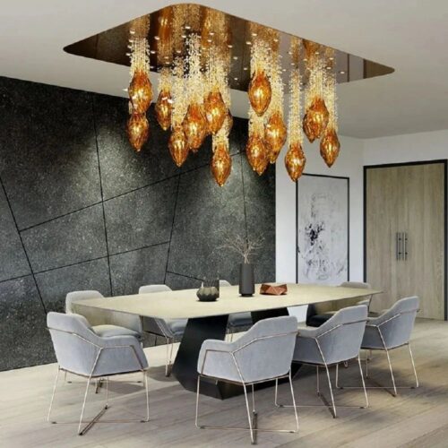 Decorated Glass Meeting Room Chandeliers & Pendant Light