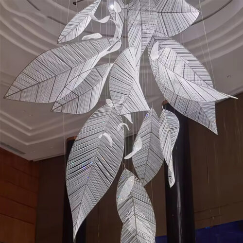 Leaf Shape Hotel Lobby Pendant Lights