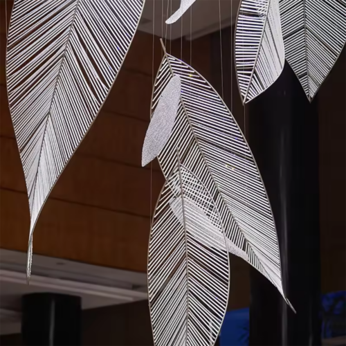 Leaf Shape Hotel Lobby Pendant Lights