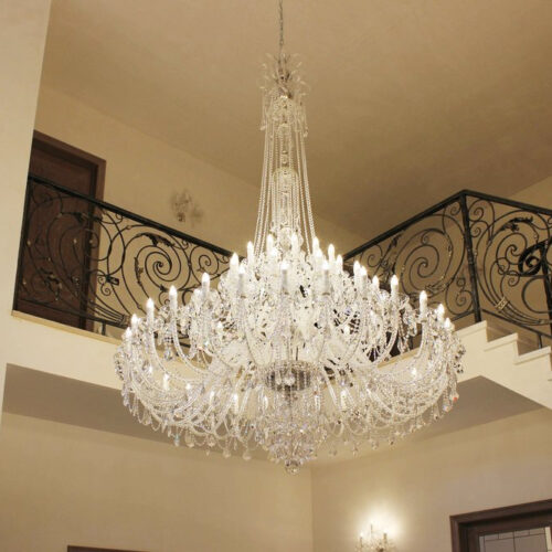 Vintage Style Large Crystal Chandelier for Banquet Hall