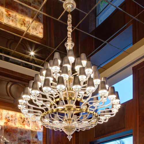 Vintage Style Large Crystal Chandelier for Banquet Hall