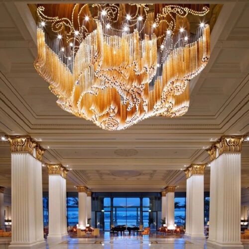 Large Luxury Art Deco Big Hotel Lobby Lighting Chandelier