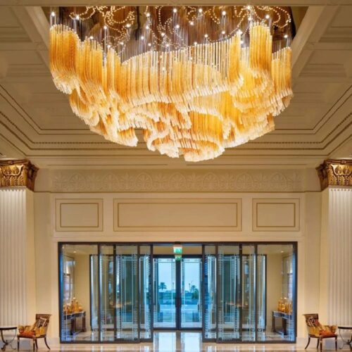 Large Luxury Art Deco Big Hotel Lobby Lighting Chandelier