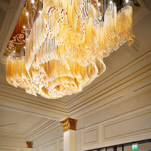 Large Luxury Art Deco Big Hotel Lobby Lighting Chandelier