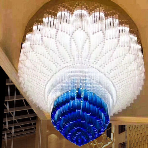 Hand Blown Art Glass Chandelier