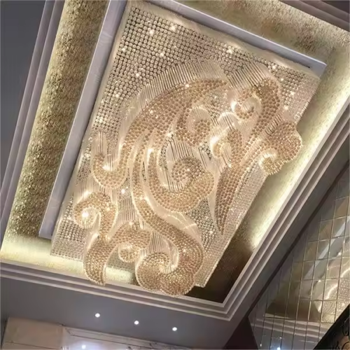 Modern Large Scale Auspicious Cloud Shape Chandelier