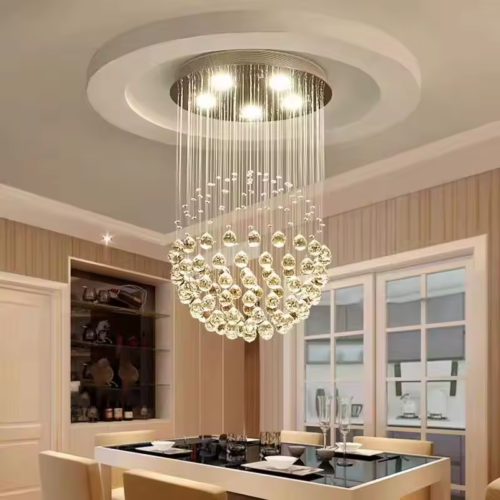 Custom Large Luxury Crystal Chandelier For Staircases & Hotel