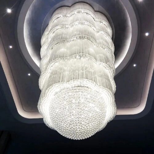 Luxury Long Large Chandelier for Hotel Lobby Wedding Villa