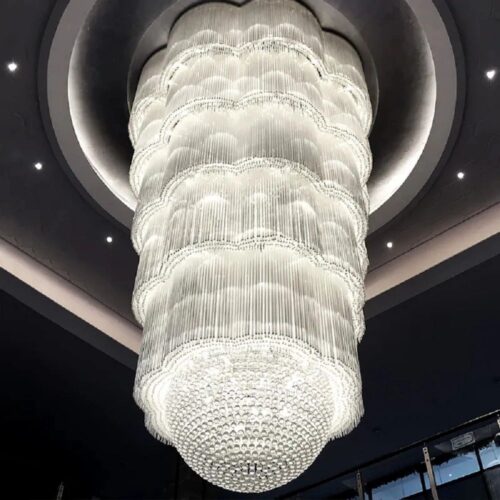 Luxury Long Large Chandelier for Hotel Lobby Wedding Villa