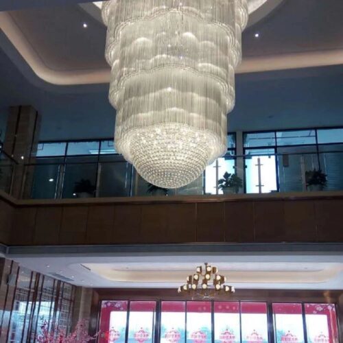 Luxury Long Large Chandelier for Hotel Lobby Wedding Villa