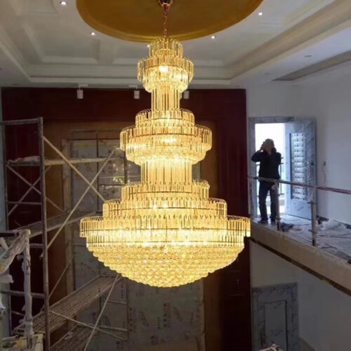 Decor Villa Dining Room Luxury Hall Duplex Building Pendant Light