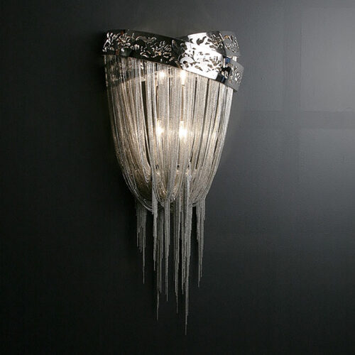 Steel Chain LED Chandeliers with Aluminum Tassels – Modern Hardware