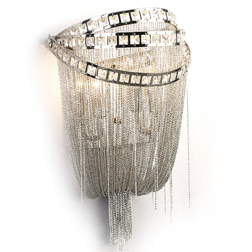 Steel Chain LED Chandeliers with Aluminum Tassels – Modern Hardware