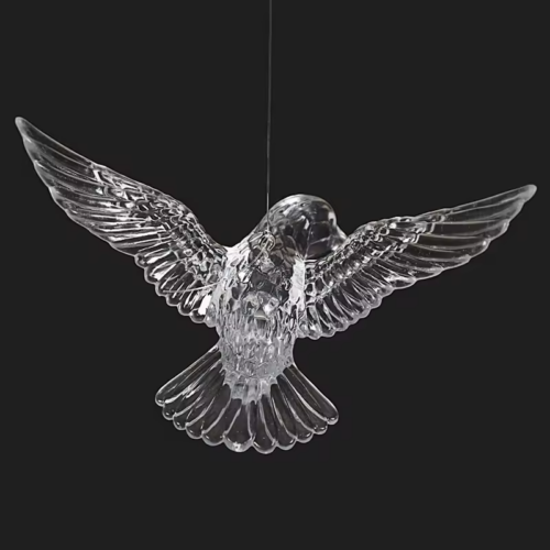 Luxury Hanging Lighting Bird Design Led Chandelier For Staircase