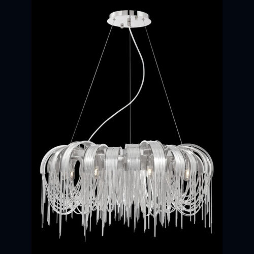 European Silver Iron Chain Chandeliers – Contemporary Pendant Lighting