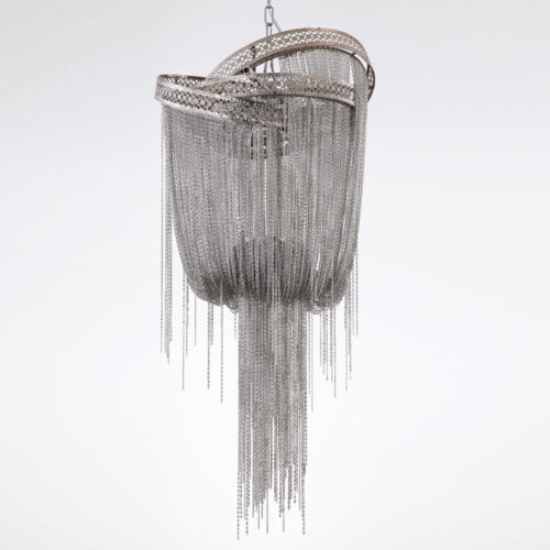 Luxury LED Tassel Chain Chandeliers for a Post-Modern Atmosphere