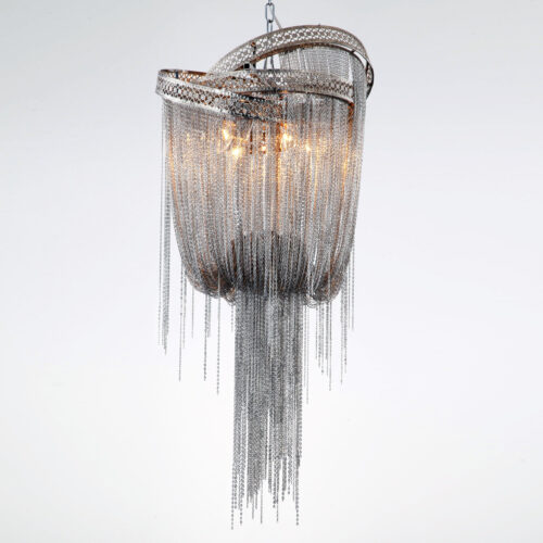 Luxury LED Tassel Chain Chandeliers for a Post-Modern Atmosphere