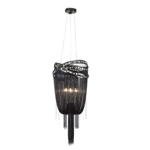 Luxury LED Tassel Chain Chandeliers for a Post-Modern Atmosphere