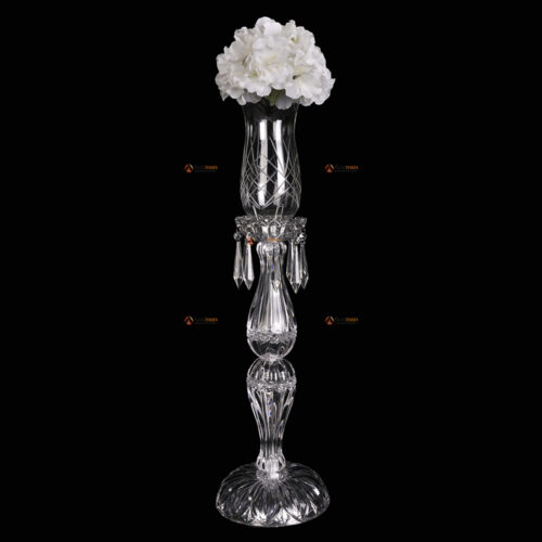 Clear Crystal Candle holder