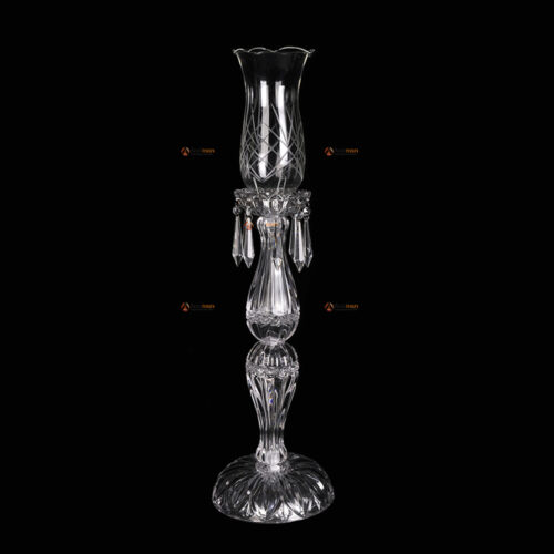 Clear Crystal Candle holder