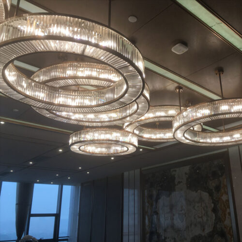 High-Grade Crystal Ceiling Lamp for Modern Minimalist Living Room