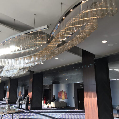 Luxury Crystal Round LED Chandelier for Hotel Dining