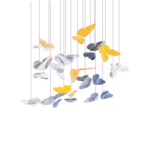 Creative Colorful Butterfly Chandelier for Clothing Shop Cafe