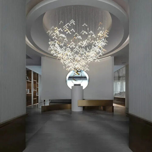 Sprouts Shaped LED Chandelier for Popular Hotel Lobby Villa