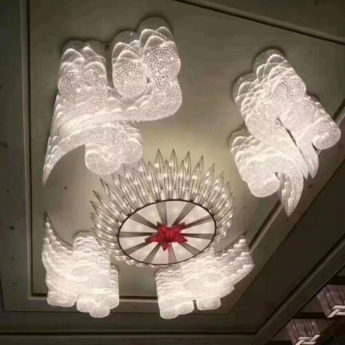 Custom Engineering Cloud Crystal Light Art Combination