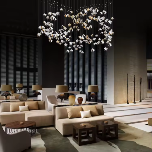 Luxury Customized Pendant Light Chandeliers for Hotel Engineering