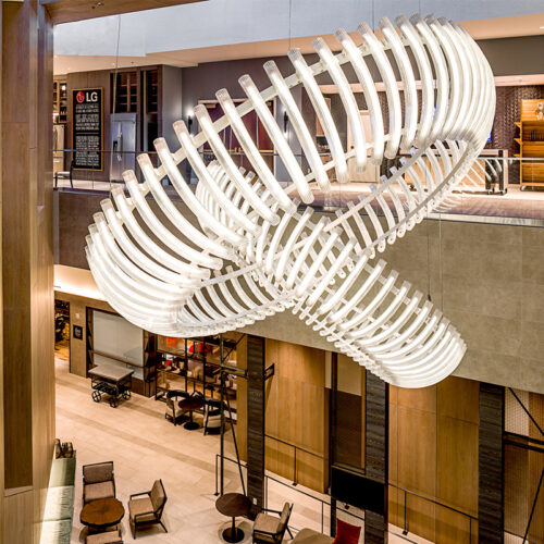 Hotel Project Lighting Chandelier for Decorative Commercial Centers