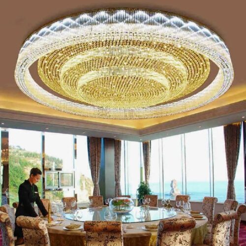 Luxury Staircase Crystal Chandelier for Custom Indoor Decoration