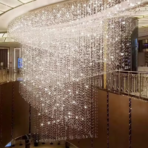 Art Glass Chandelier for Hotel Lobby and Shopping Mall Department