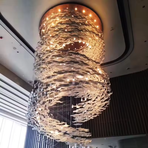 Custom Pendant Light for Large Indoor Decoration Projects in Hotels and Villas