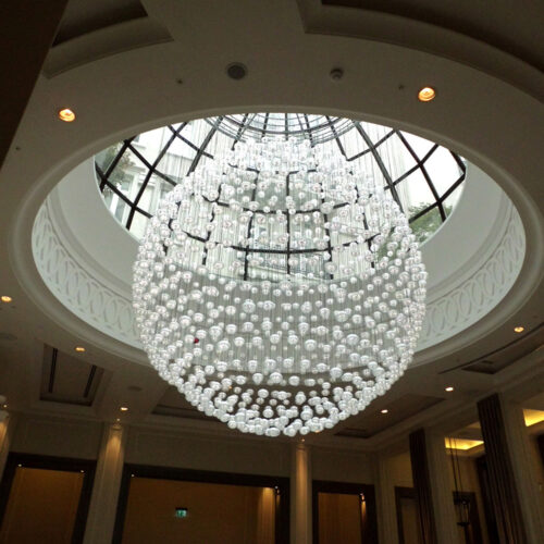 Custom Large Round Ceiling Chandelier for Hotel Projects