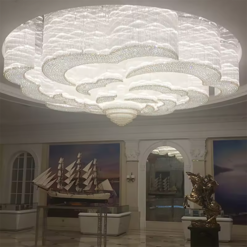 Creative Crystal Ceiling Lamp for Custom Home Wedding Decoration