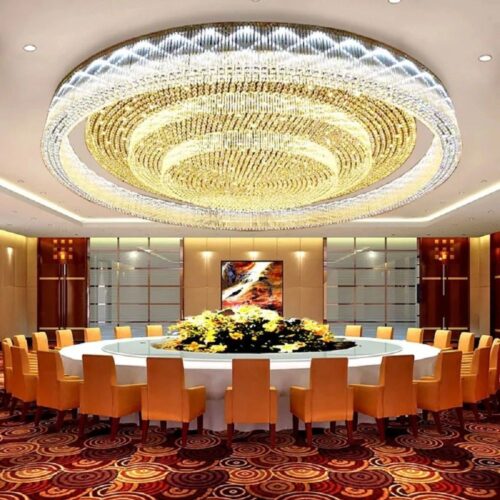 Luxury Staircase Crystal Chandelier for Custom Indoor Decoration