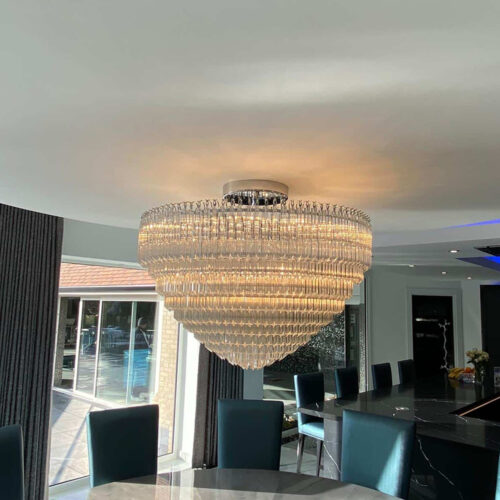 Modern Flush Mounted Project Chandelier from Lighting Factory