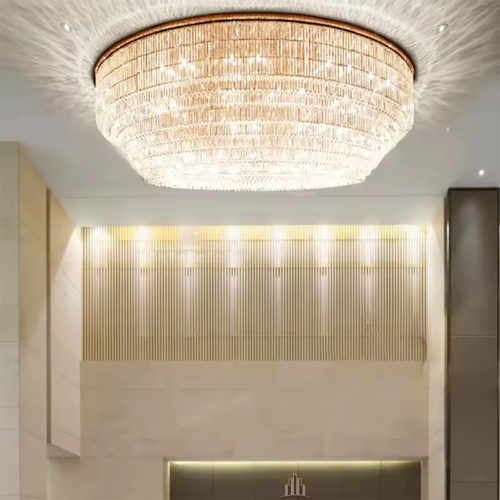 Custom Large Hotel Lobby Ceiling Light for Banquet Halls