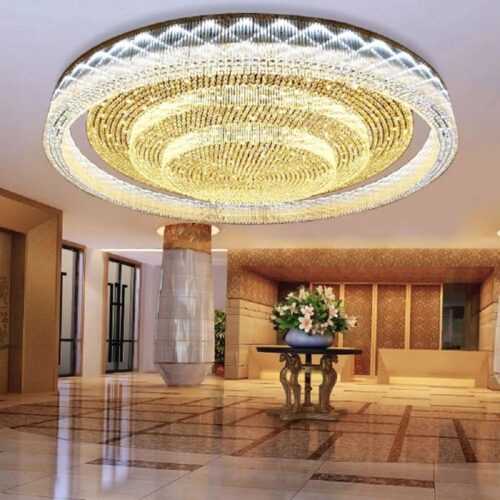 Luxury Staircase Crystal Chandelier for Custom Indoor Decoration