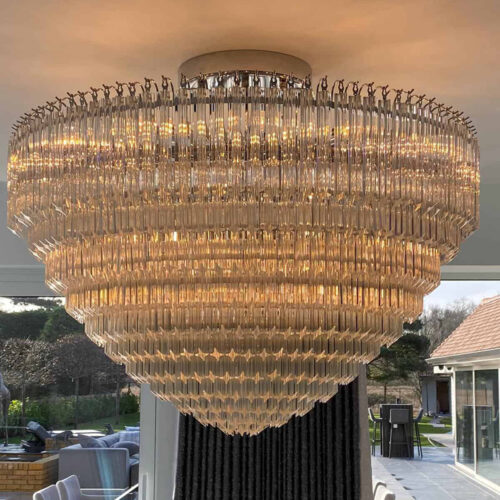 Modern Flush Mounted Project Chandelier from Lighting Factory