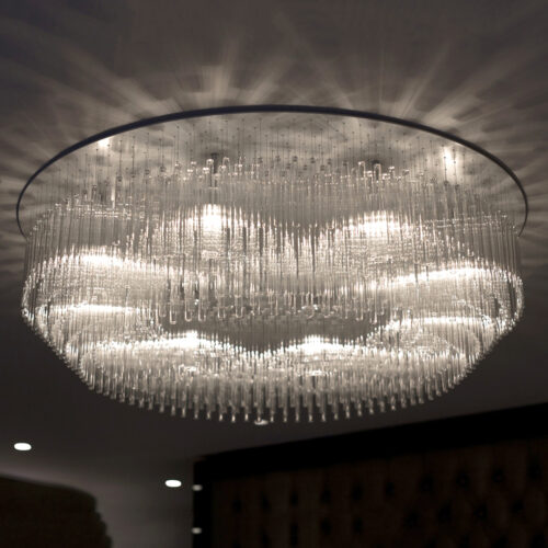 Custom Large Hotel Lobby Ceiling Light for Banquet Halls