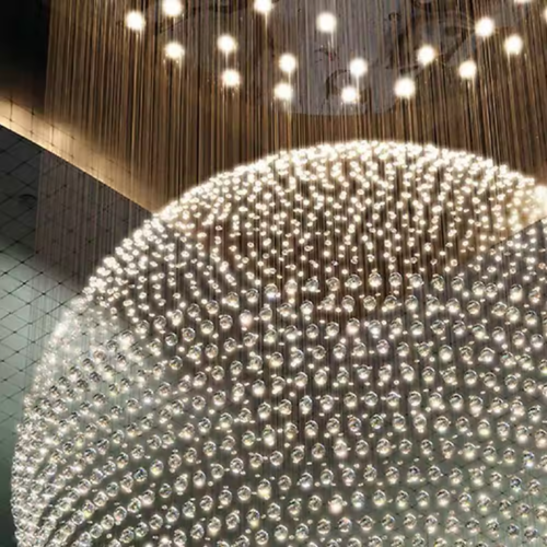 Custom Large Round Ceiling Chandelier for Hotel Projects