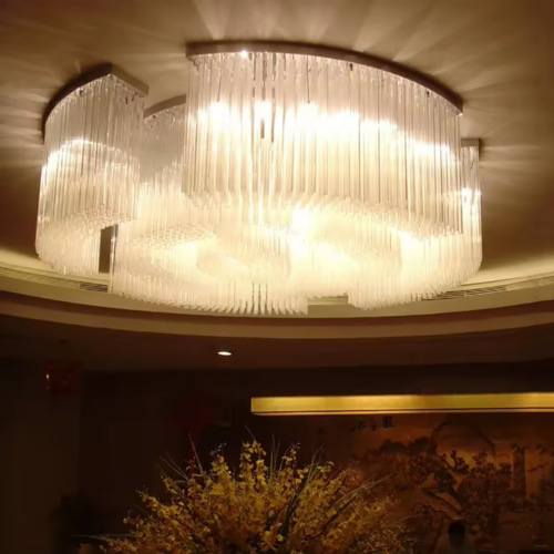 Custom Large Hotel Lobby Ceiling Light for Banquet Halls