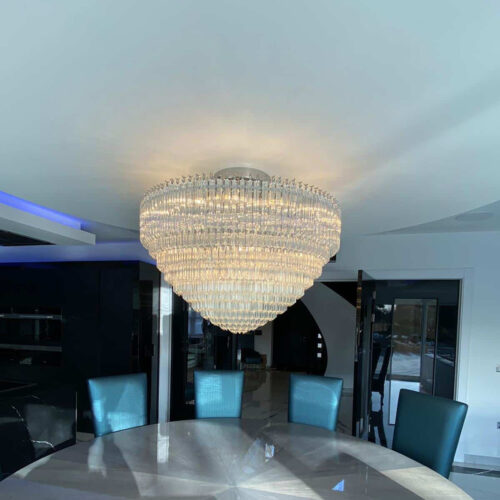 Modern Flush Mounted Project Chandelier from Lighting Factory