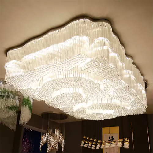 Creative Crystal Ceiling Lamp for Custom Home Wedding Decoration